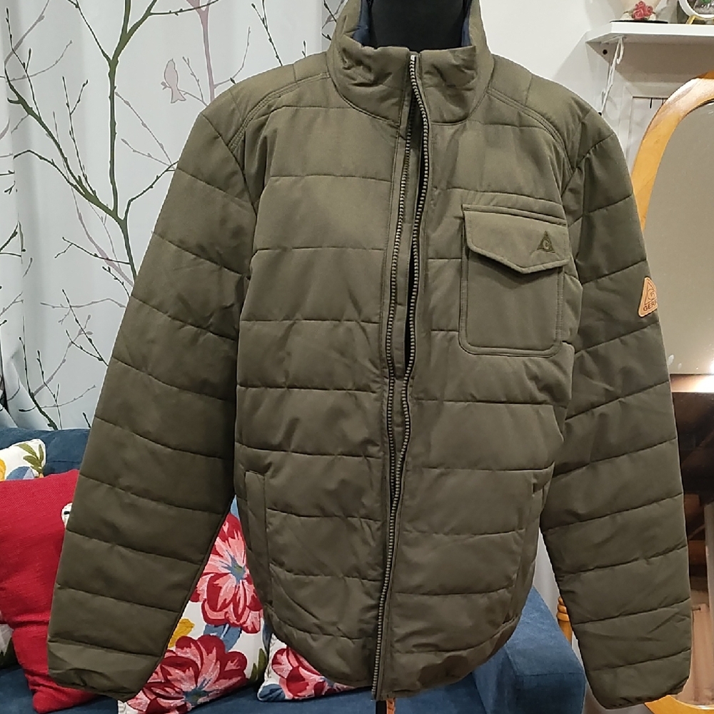 Gerry Men's Olive Puffer Jacket